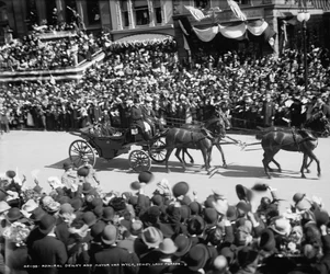 Almirante Dewey e o prefeito Van Wyck, Dewey Land Parade, 30 de setembro de 1899